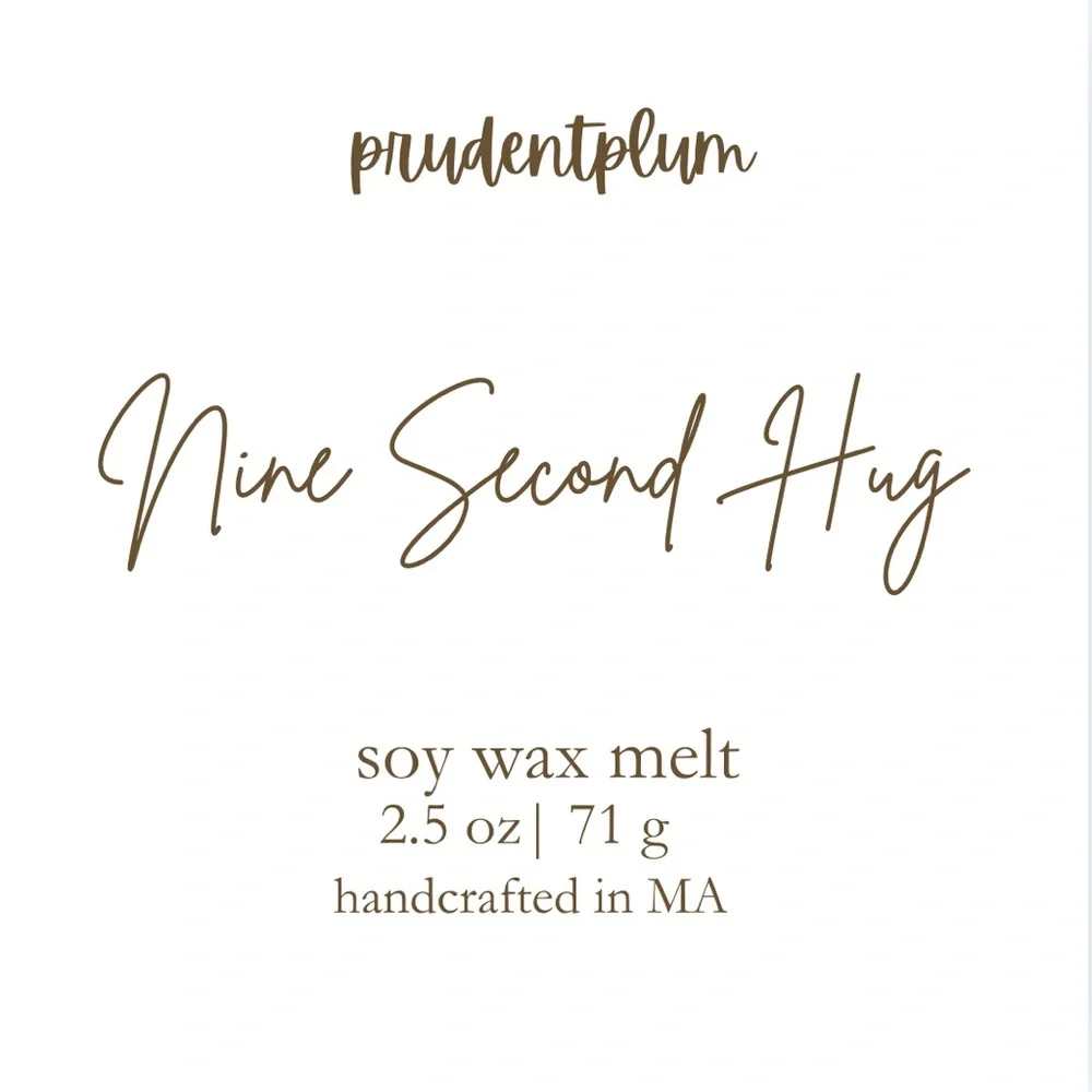 Nine Second Hug Signature Soy Wax Melt  2.5 oz | Melts For Wax Warmer Clamshell